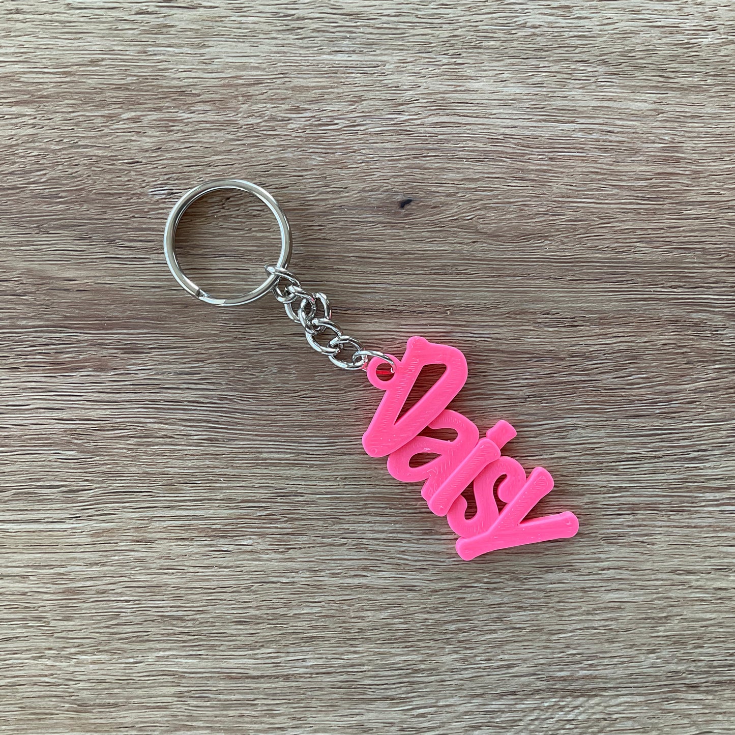 A sample image of the pink keychain.