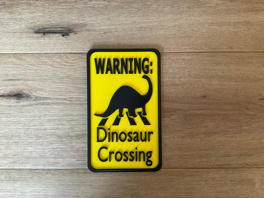 Dinosaur Crossing - Diplodocus Sign