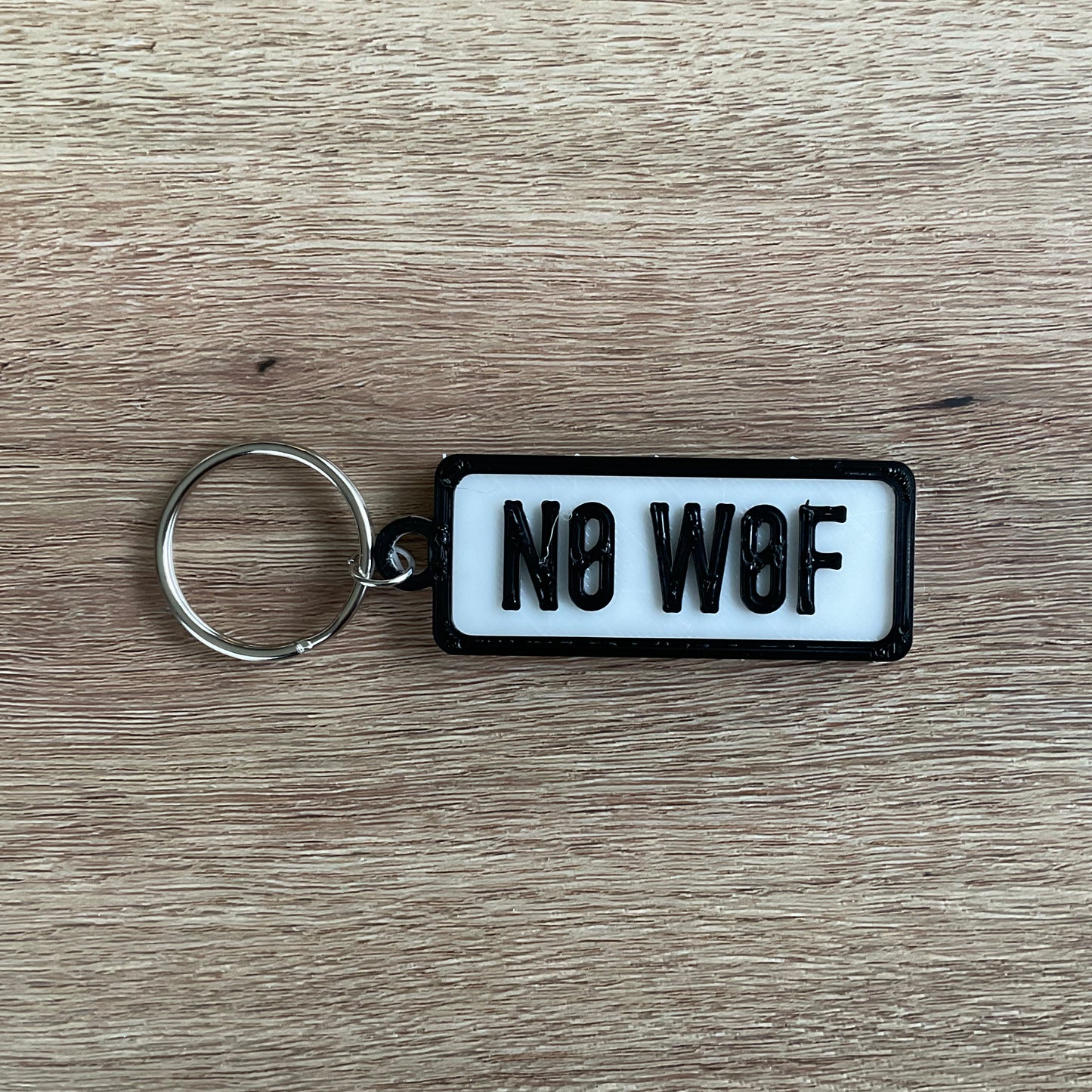 No WOF Keychain