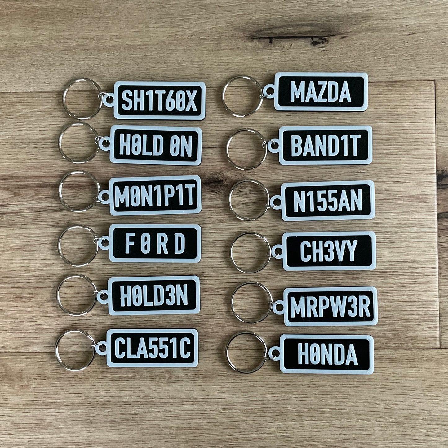 Custom Numberplate Keychain